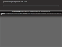 Tablet Screenshot of guidetobigdickpornstars.com